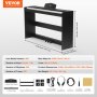 VEVOR Pianoforte Digitale 88 Tasti Completamente Pesati, Tastiera Elettrica Set Pianoforte con Doppia Tastiera, Altoparlanti, Supporto, Cuffie, Pianoforte 200 Suoni e Ritmi, Bluetooth USB MIDI