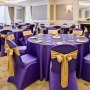 VEVOR Coprisedie per Sedia, 50 Pezzi, Coprisedie in Poliestere e Spandex Lavabili e Rimovibili per Feste di Matrimonio, Banchetti da Sala da Pranzo, Adatti a Sedie 51 x 45 x 95 cm, Viola