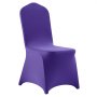 VEVOR Coprisedie per Sedia, 50 Pezzi, Coprisedie in Poliestere e Spandex Lavabili e Rimovibili per Feste di Matrimonio, Banchetti da Sala da Pranzo, Adatti a Sedie 51 x 45 x 95 cm, Viola