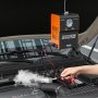 VEVOR Macchina Rilevatore di Perdite di Fumo 12 V CC, Rilevatore Tester di Perdite di Fumo EVAP con Pompa ad Aria Manometro Integrati 2 Modalità 4,8-6,6 A Pressione 1,6 Bar per Auto Moto Camion Barca