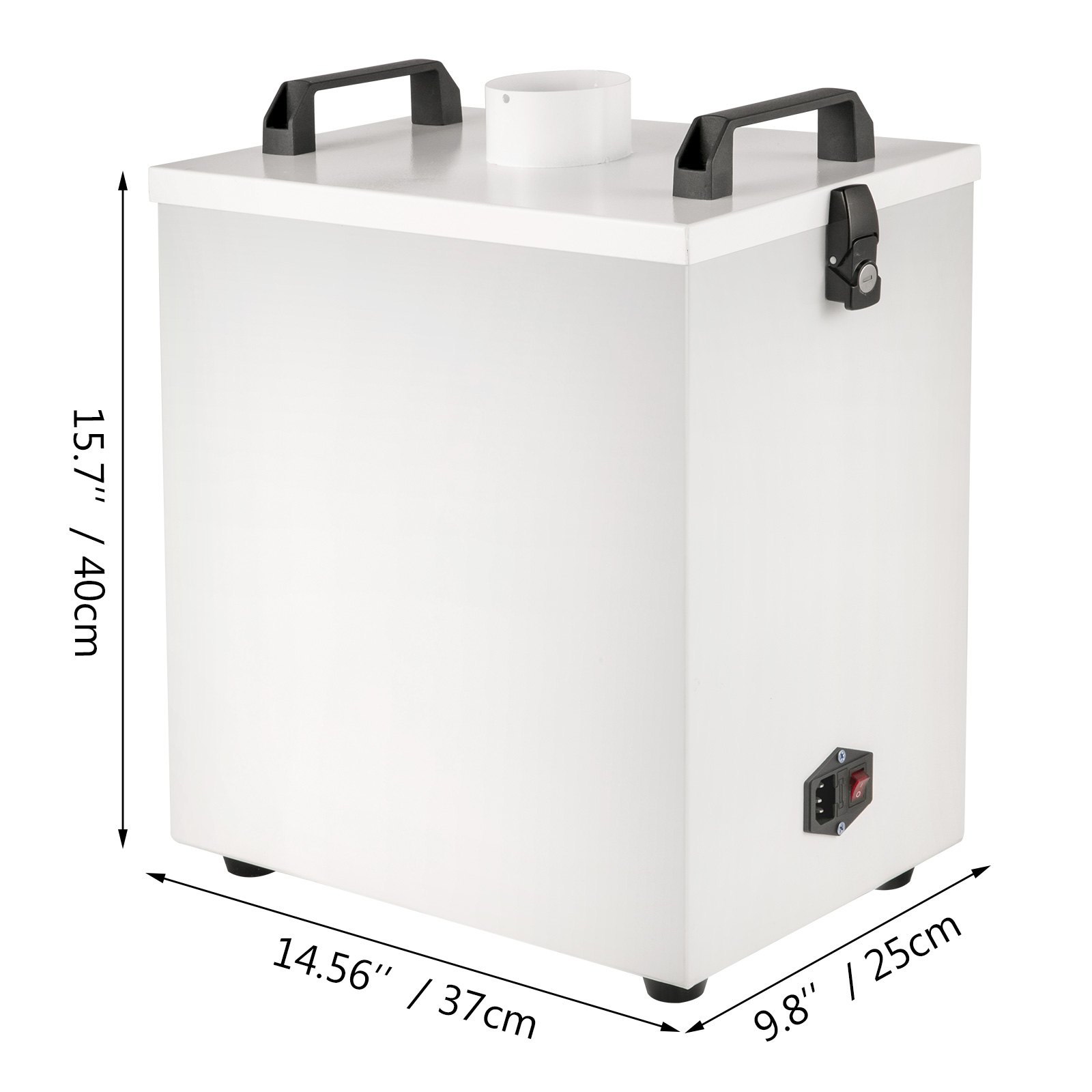 VEVOR Purificatore d'Aria con Filtro HEPA,  Purificatore d'Aria Casa 80W, con Modulo di Riduzione del Rumore, Effetti Filtrazione 80%, Rimuovere Polvere, Fumo, per Macchine a Incisione e Laser CNC