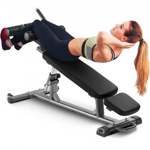 VEVOR Panca Pesi Sit-up Allenamento Forza Panca Allenamento Regolabile 454 kg