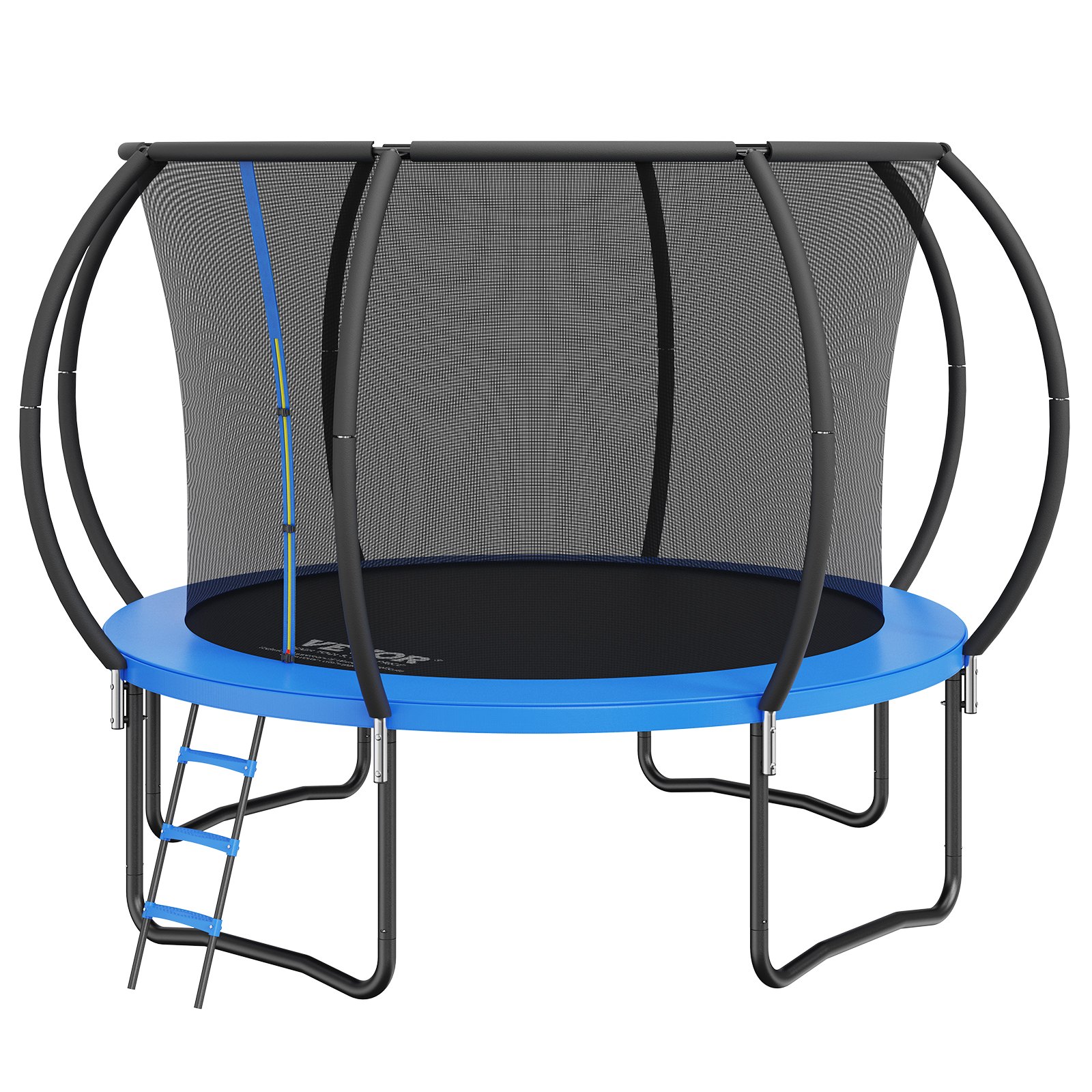 VEVOR Trampolino Elastico per Bambini da 3 m per Esterni e Interni, Portata Massima 150 kg, con Rete di Sicurezza a 360°, Copertura in Schiuma, Trampolino per Parco Divertimenti in Cortile Giardino