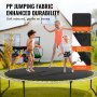 VEVOR Tappetino di Ricambio per Trampolino, Tappetino da Salto Universale Trampolino Rotondo 365 cm, Rinforza Tappetino Resistente ai Raggi UV, Tappetino con 72 Molla Anelli V, Molle 14 cm Lunghezza