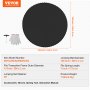 VEVOR Replacement Trampoline Mat Jumping Mat for 396 cm Frame, Universal Jumping Mat for Round Trampolines, Reinforced UV-Resistant Mat with 80 Durable V-Rings, Suitable for 17.8 Spring Length