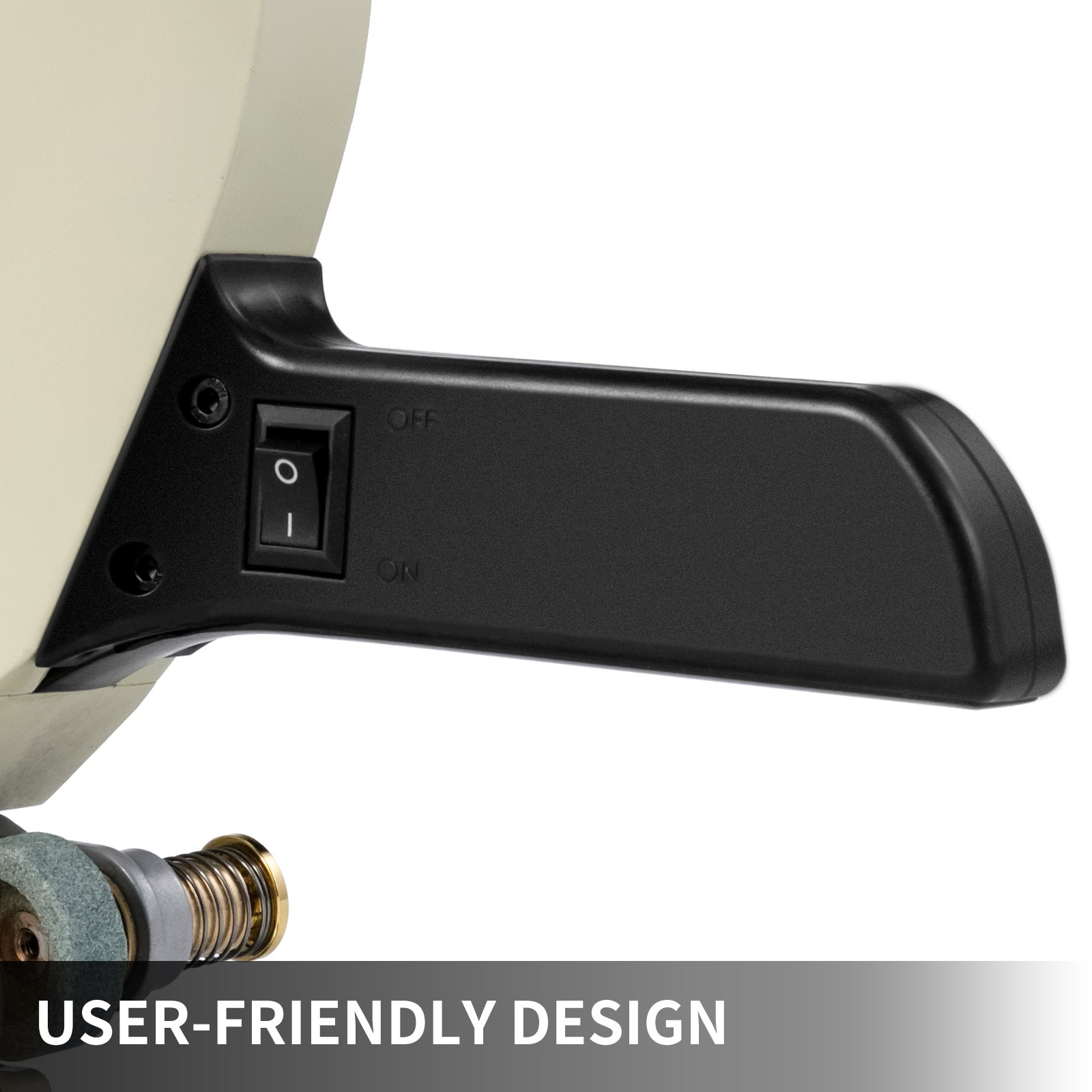 VEVOR Taglierina Elettrica Rotante 100mm 220V Tagliatrice con Lama per Tessuto Abbigliamento Carta Moquette Artigianato