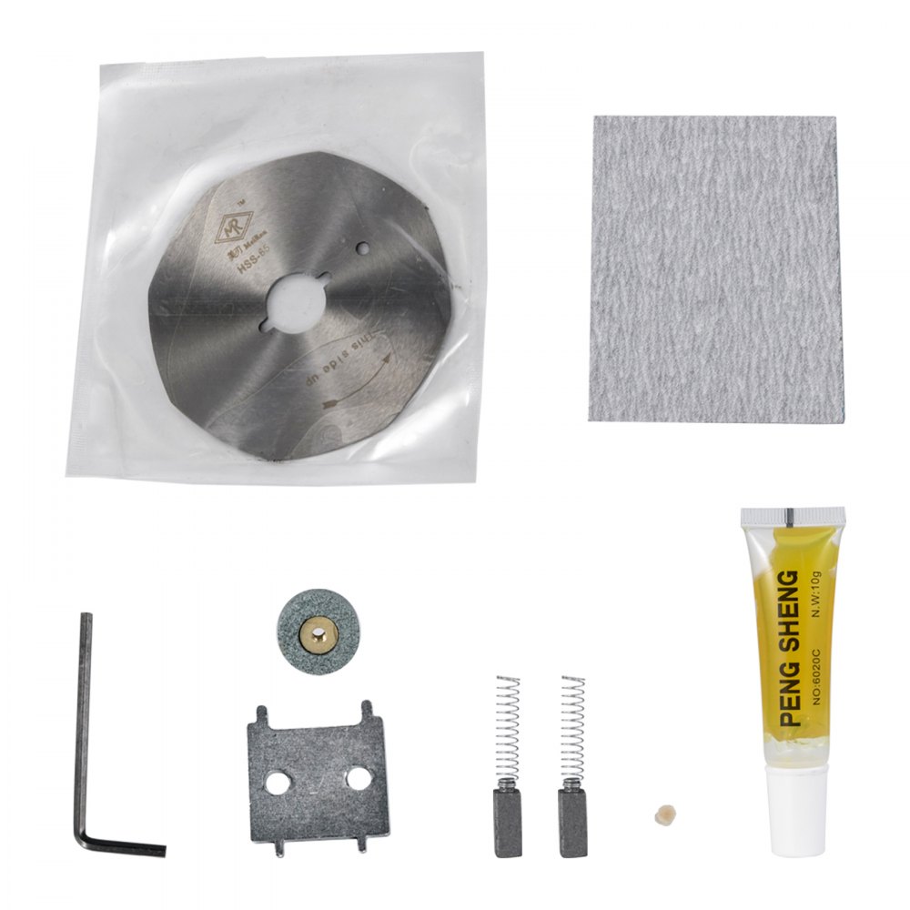 VEVOR Taglierina Elettrica Rotante, 65mm Potenza Corrente Alternata 220 V 150 W Tagliatrice con Lama per Tessuto, Taglierina Elettrica per Tagliare Lotti di Tessuto di Cotone, Lana, Lino, Pelle, ecc.