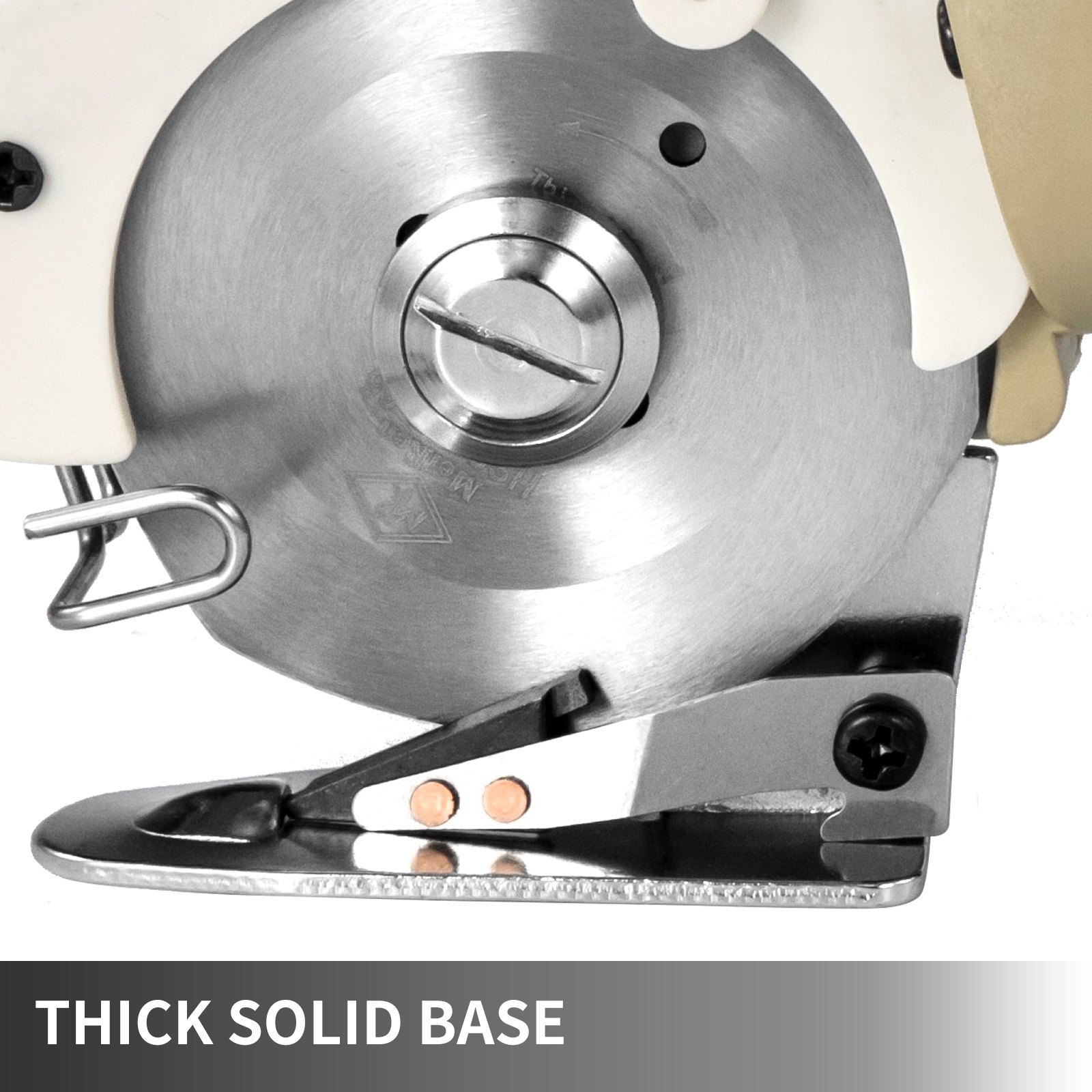 VEVOR Taglierina Elettrica Rotante, 65mm Potenza Corrente Alternata 220 V 150 W Tagliatrice con Lama per Tessuto, Taglierina Elettrica per Tagliare Lotti di Tessuto di Cotone, Lana, Lino, Pelle, ecc.