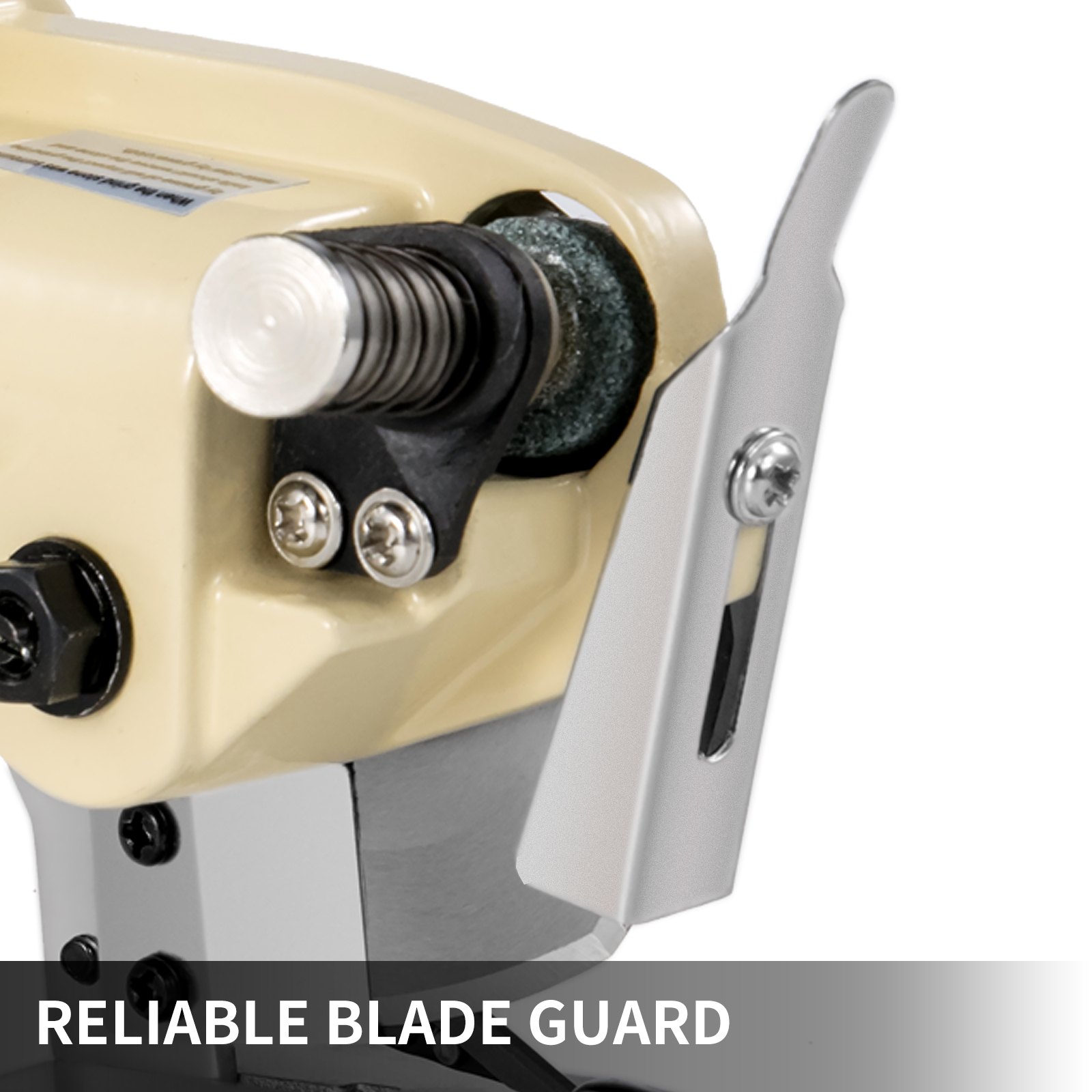 VEVOR Tagliatrice Elettrica Rotante 70mm 220V Tagliatrice con Lama per Tessuto Abbigliamento Carta Moquette Artigianato Colore Arancione