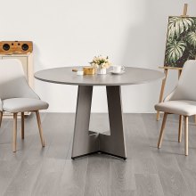 VEVOR Tavolo da Pranzo Rotondo 1200 mm Tavolo da Cucina in Legno Carico 90,72 kg