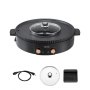 VEVOR Pentola Hot Pot con Griglia 1800W Elettrica BBQ Coreano Antiaderente