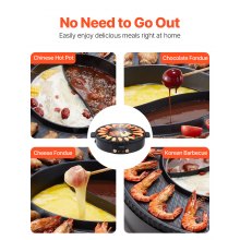 VEVOR Pentola Hot Pot con Griglia 1800W Elettrica BBQ Coreano Antiaderente