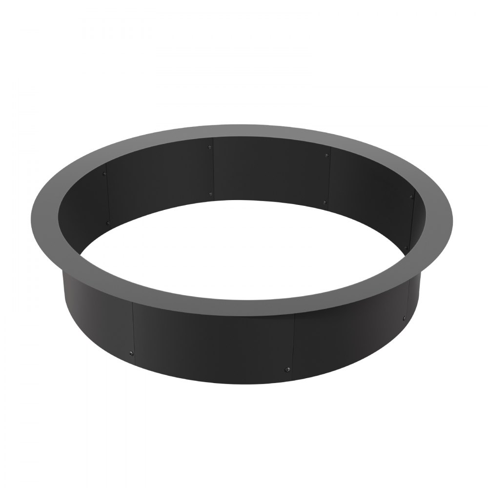 VEVOR Fire Pit Ring, 40-inch Outer Diameter/36-inch Inner Diameter, 10-inch Height, 2.5 mm Thick Fire Pit Insert, Heavy-Duty Carbon Steel Lining, DIY Campfire Ring for Over- or In-Ground Use, for Outdoor Camping and Campfires