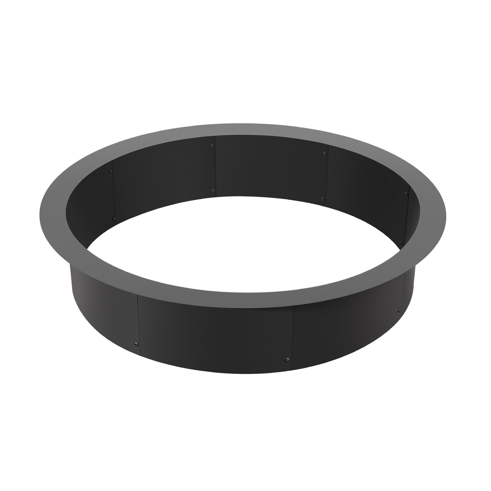 VEVOR Fire Pit Ring, 40-inch Outer Diameter/36-inch Inner Diameter, 10-inch Height, 2.5 mm Thick Fire Pit Insert, Heavy-Duty Carbon Steel Lining, DIY Campfire Ring for Over- or In-Ground Use, for Outdoor Camping and Campfires
