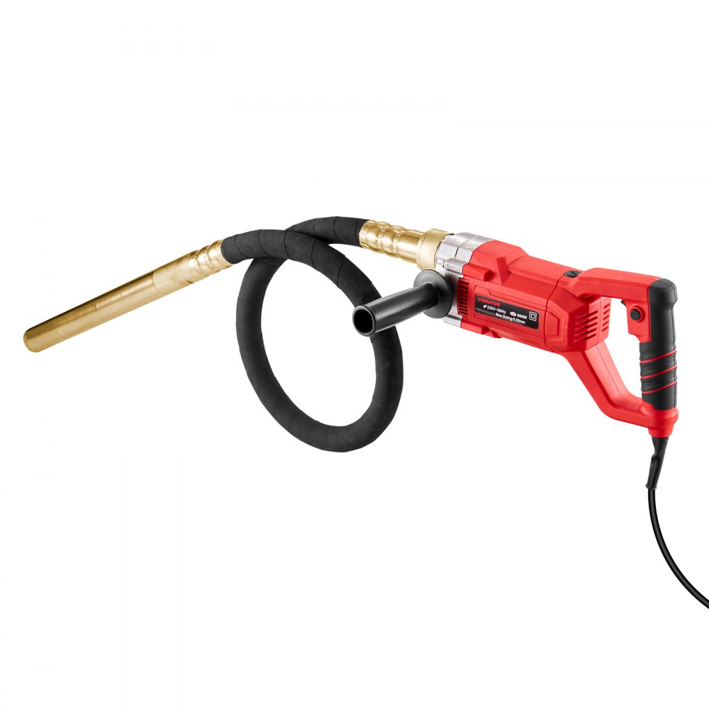 VEVOR Vibratore Elettrico per Calcestruzzo Portatile, 800 W, 4000 giri/min con Asta 1,5 m, Utensile per la Vibrazione del Calcestruzzo, Vibratore per Cemento Portatile a Matita, Rimuove Bolle d'Aria