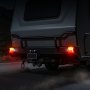 VEVOR 2 Pezzi Luci Quadrate per Rimorchio da 12 V, Luci Posteriori, Freno, Indicatore di direzione, Targa, Kit di Illuminazione per Rimorchio Cablato Impermeabile con Cablaggio, per Barca, Camion