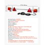 VEVOR Luci per Rimorchio Cablate, Set di Lampada Posteriori Rimorchio, Luci Impermeabili da 12 V per Posteriori, Freno, Indicatori di Direzione, Targa, con Cablaggio, per Barca, Camion, Camper