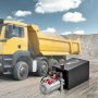 VEVOR Pompa Idraulica da 15 Litri 1600W Doppio Effetto per Rimorchio Portata 3,4L/min, Pressione di Scarico max 22 MPa, Centralina Idraulica per Sollevamento Autocarri, Installazione Orizzontale