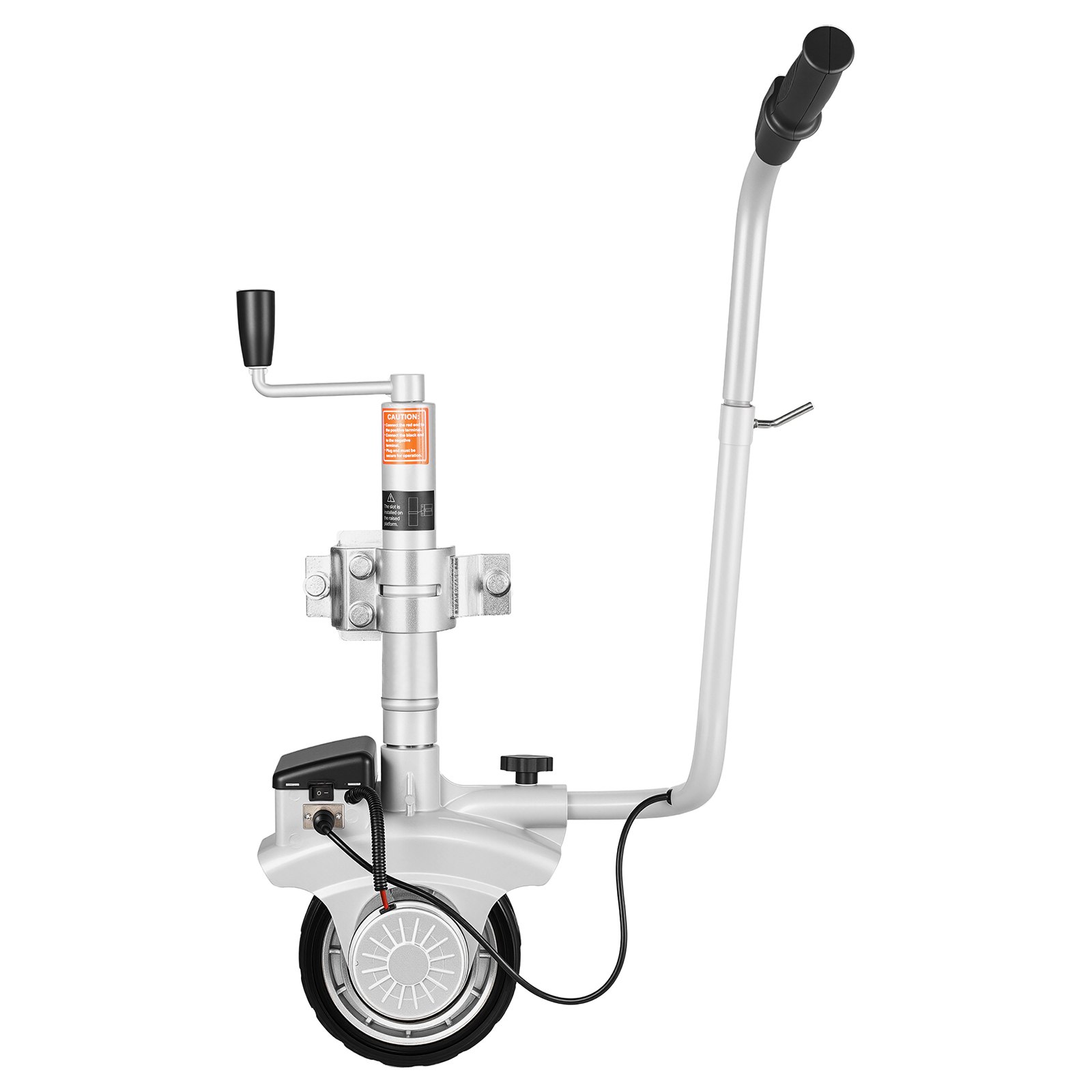 VEVOR Carrello Elettrico per Rimorchio, Ruota di Supporto Motorizzata Velocità di Movimento di 7 m/min, Altezza del Morsetto Regolabile 31 a 63 cm, Capacità di 2,5 T per Roulotte e Barche