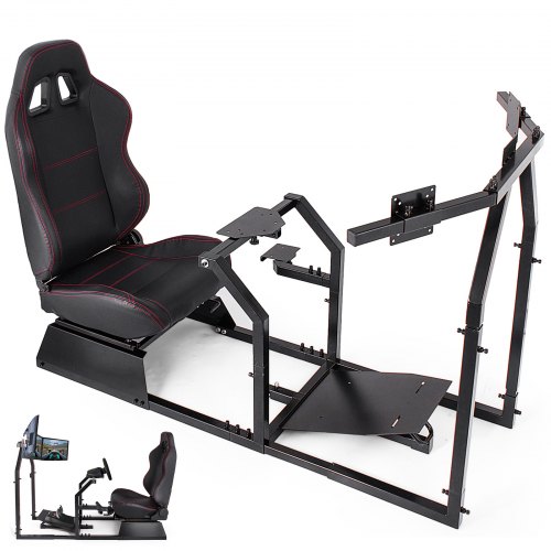 Racing Simulatore Cockpit Per 3 Schermi Gioco Sedile Estensibile
