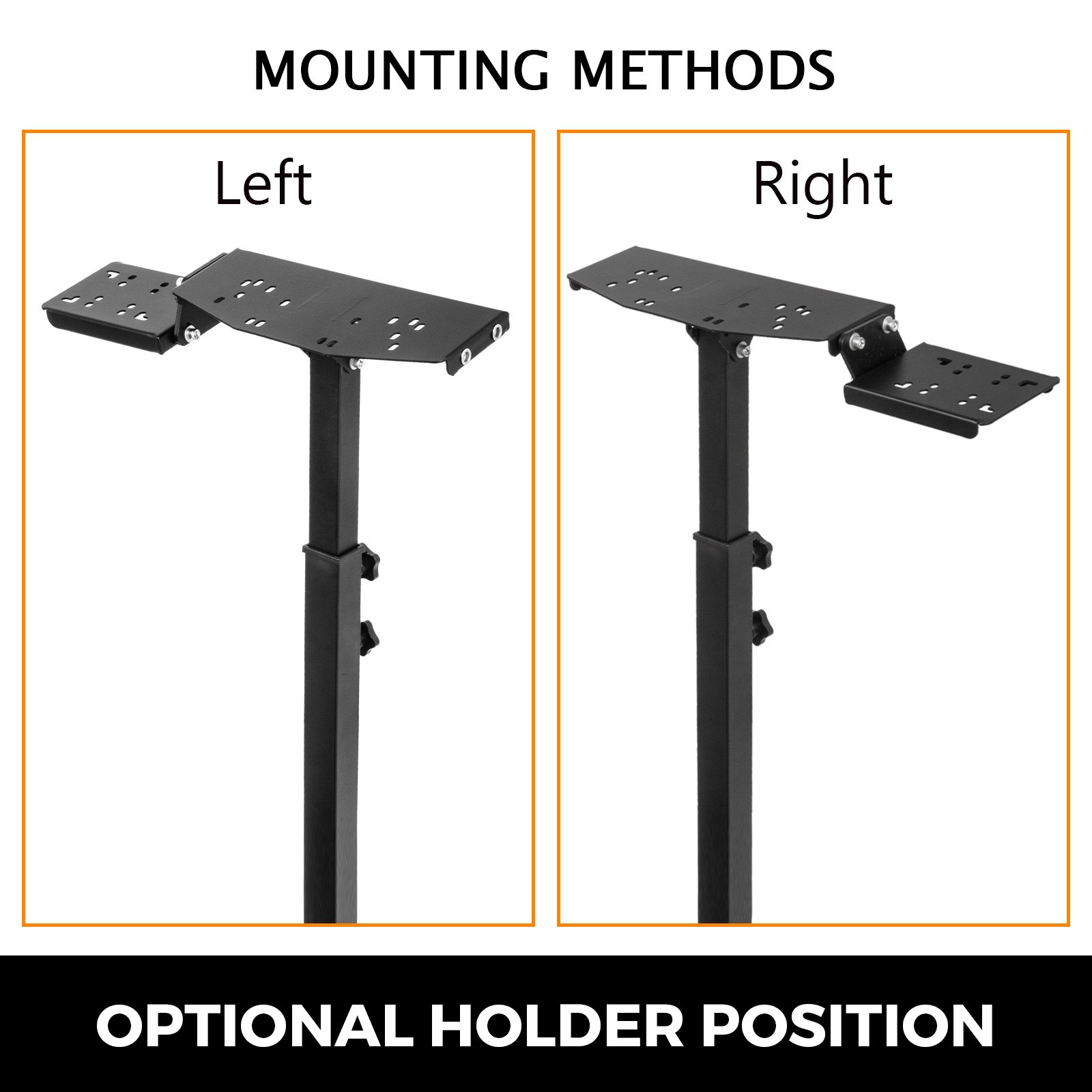 VEVOR Racing Wheel Stand PRO Shifter Mount Altezza Regolabile Guida simulatore Cabina di pilotaggio Compatibile con Logitech Gaming Cockpit