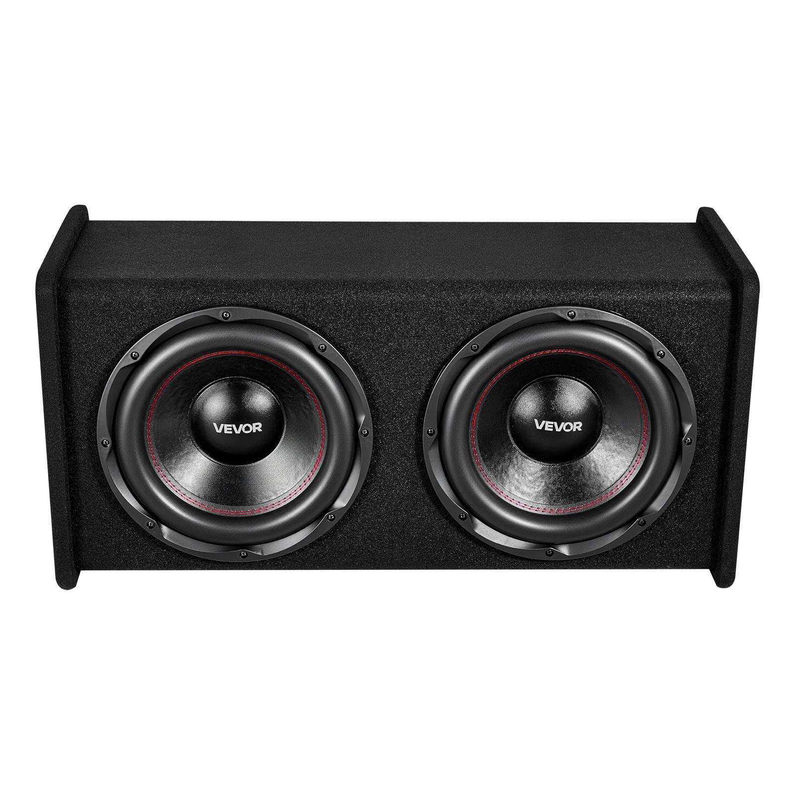 VEVOR Kit Subwoofer per Auto Sistema Audio con Cassa da 305 mm, Subwoofer Amplificatore 490 W RMS Separato Kit di Cablaggio, Pacchetto Amplificatore Gamma di Frequenza 30-200 Hz da Veicoli SUV Auto