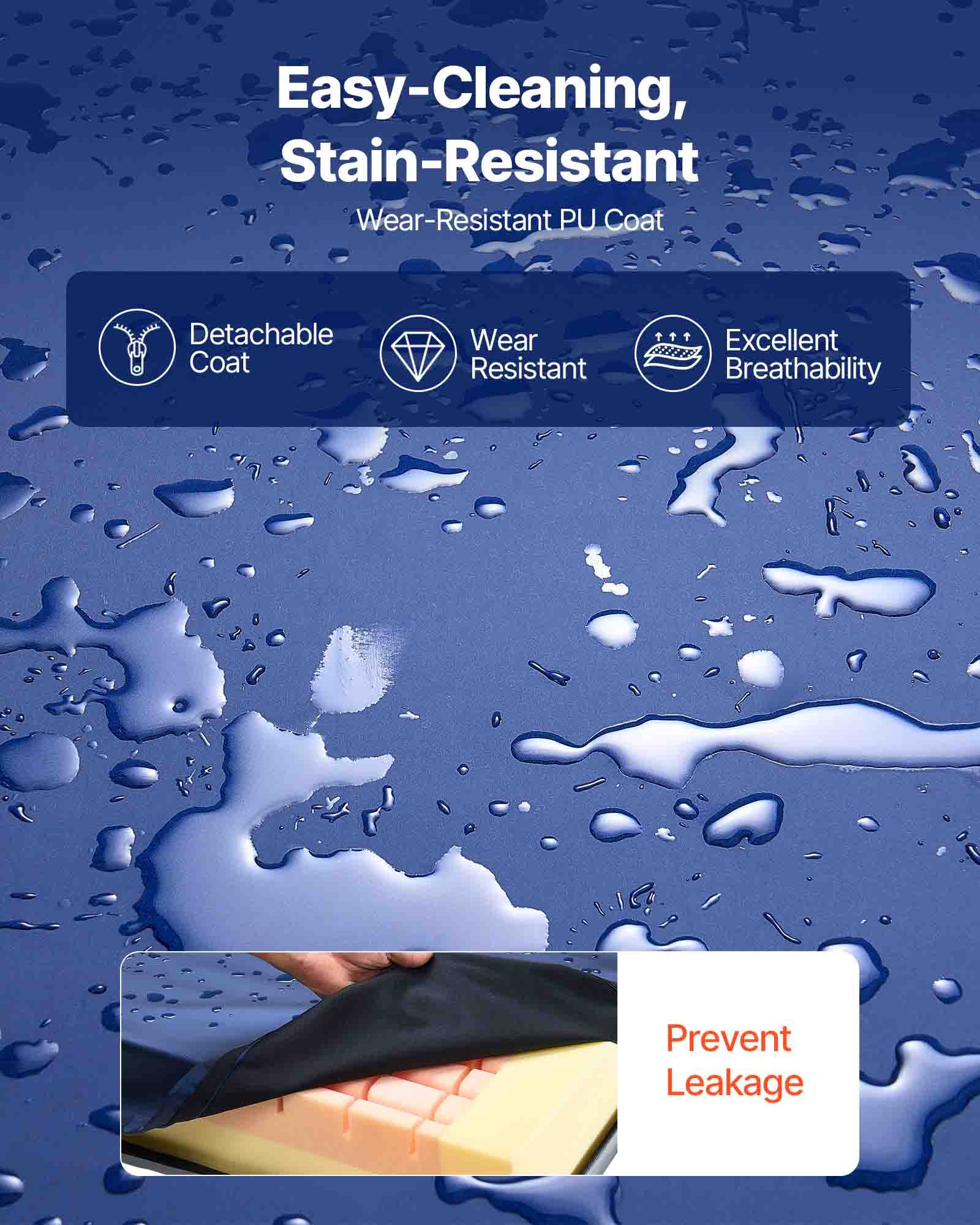 VEVOR Materasso per Letto Ospedaliero in Schiuma a Doppio Strato, Capacità 226,8 kg, con Ridistribuzione della Pressione, Impermeabile per Case di Cura e Assistenza Domiciliare, 2030 x 914 x 153 mm