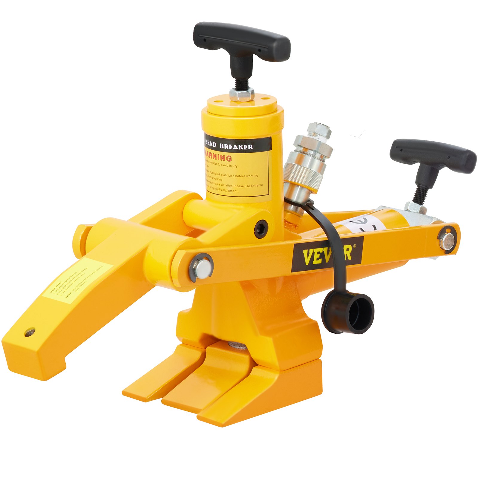 VEVOR Combi Pearlbreaker Professional Kit Trattore Camion Pneumatico Demolitore Idraulico Cambio palla con 79 "Tubo flessibile idraulico 10000 PSI Pompa a Pedale Portatile