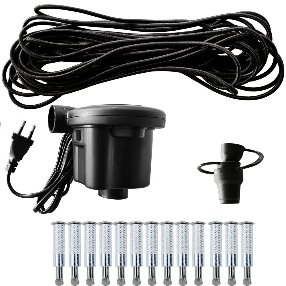 Vevor Copertura Gonfiabile Rotonda Verde Per Piscina Da 2m Telo Piscina Esterni