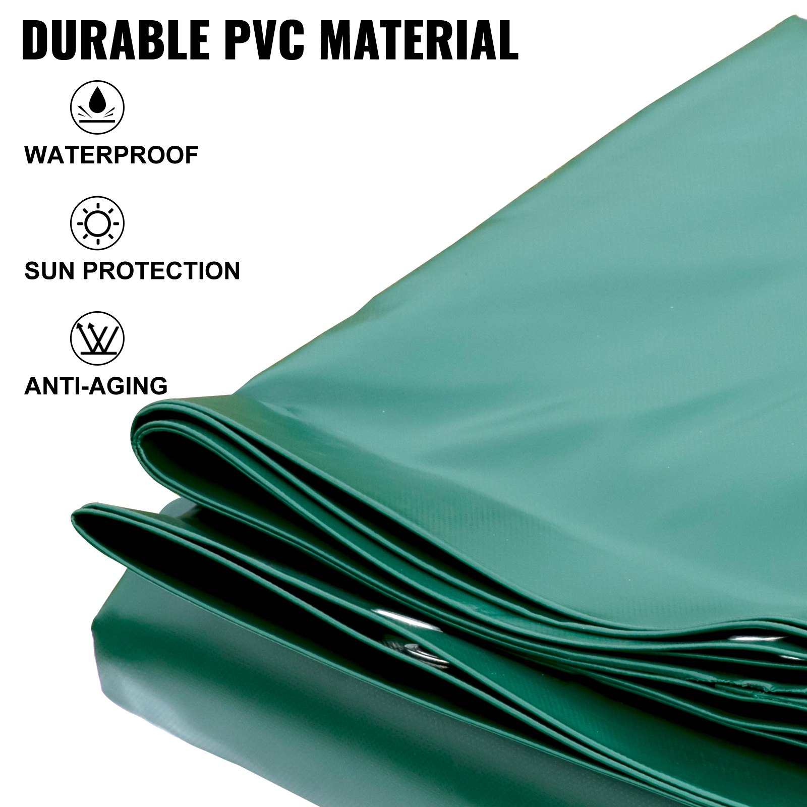 Vevor Copertura Gonfiabile Rotonda Verde Per Piscina Da 2m Telo Piscina Esterni