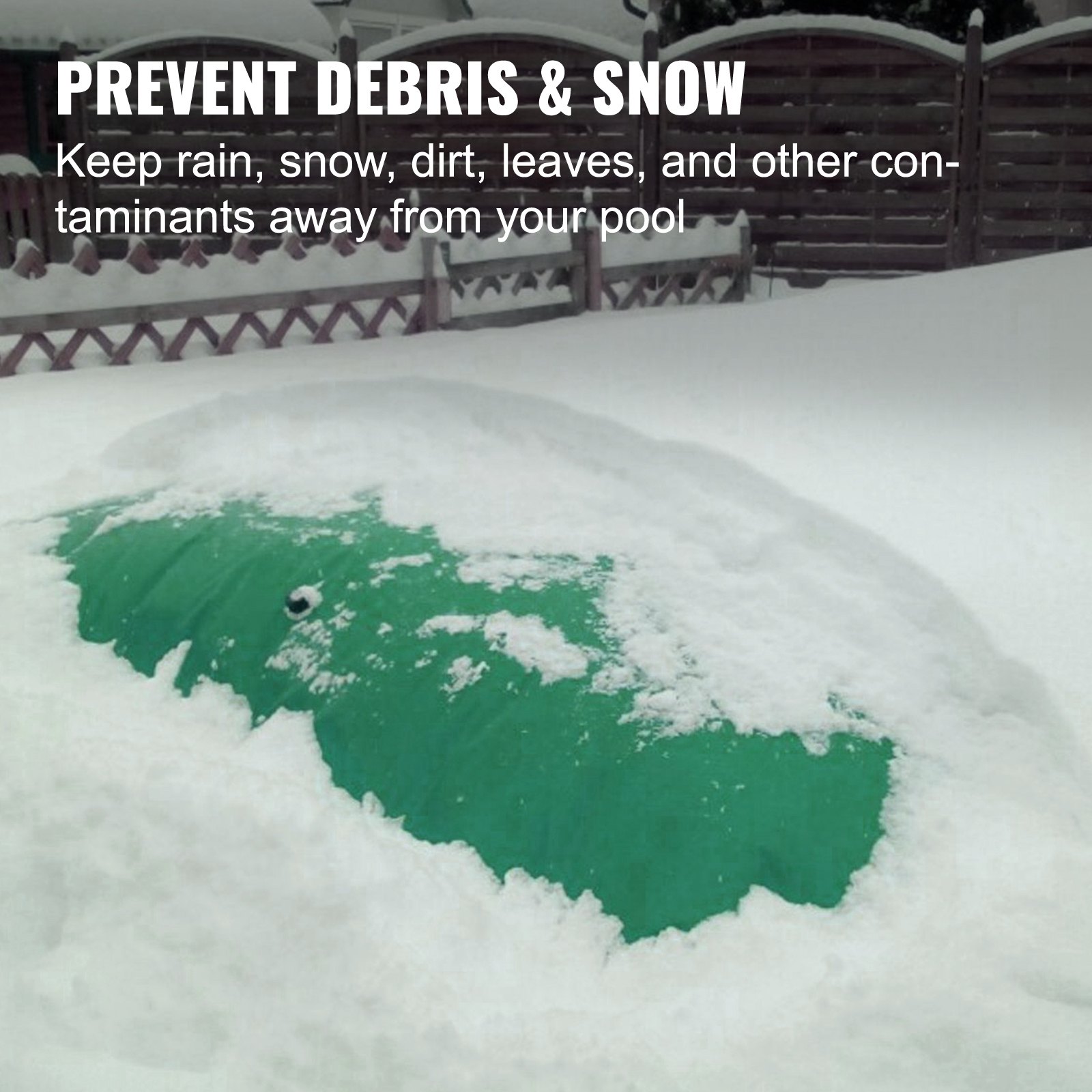 Vevor Copertura Gonfiabile Rotonda Verde Per Piscina Da 2m Telo Piscina Esterni