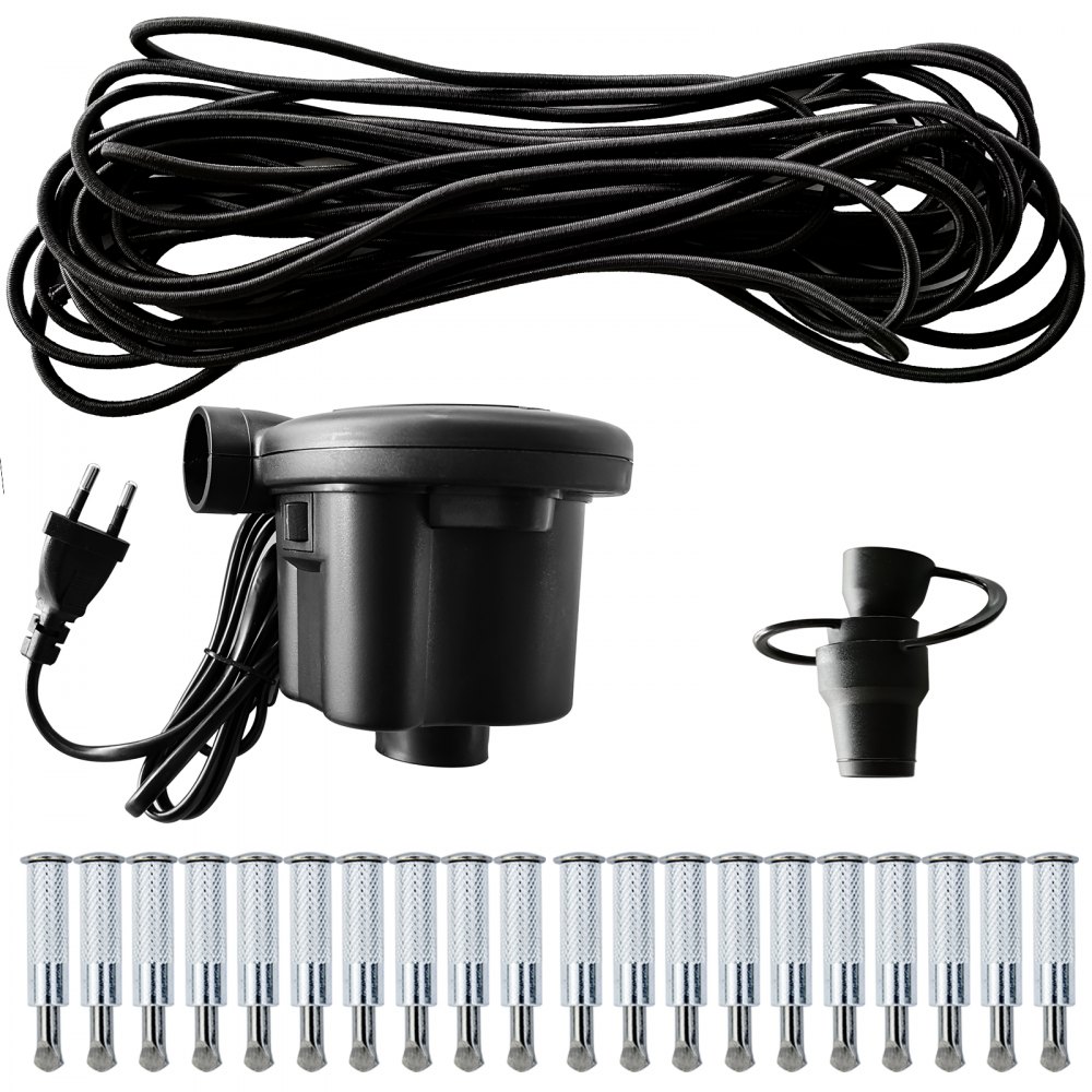 Vevor Copertura Gonfiabile Rotonda Verde Per Piscina 3,5 M Telo Piscina Esterni