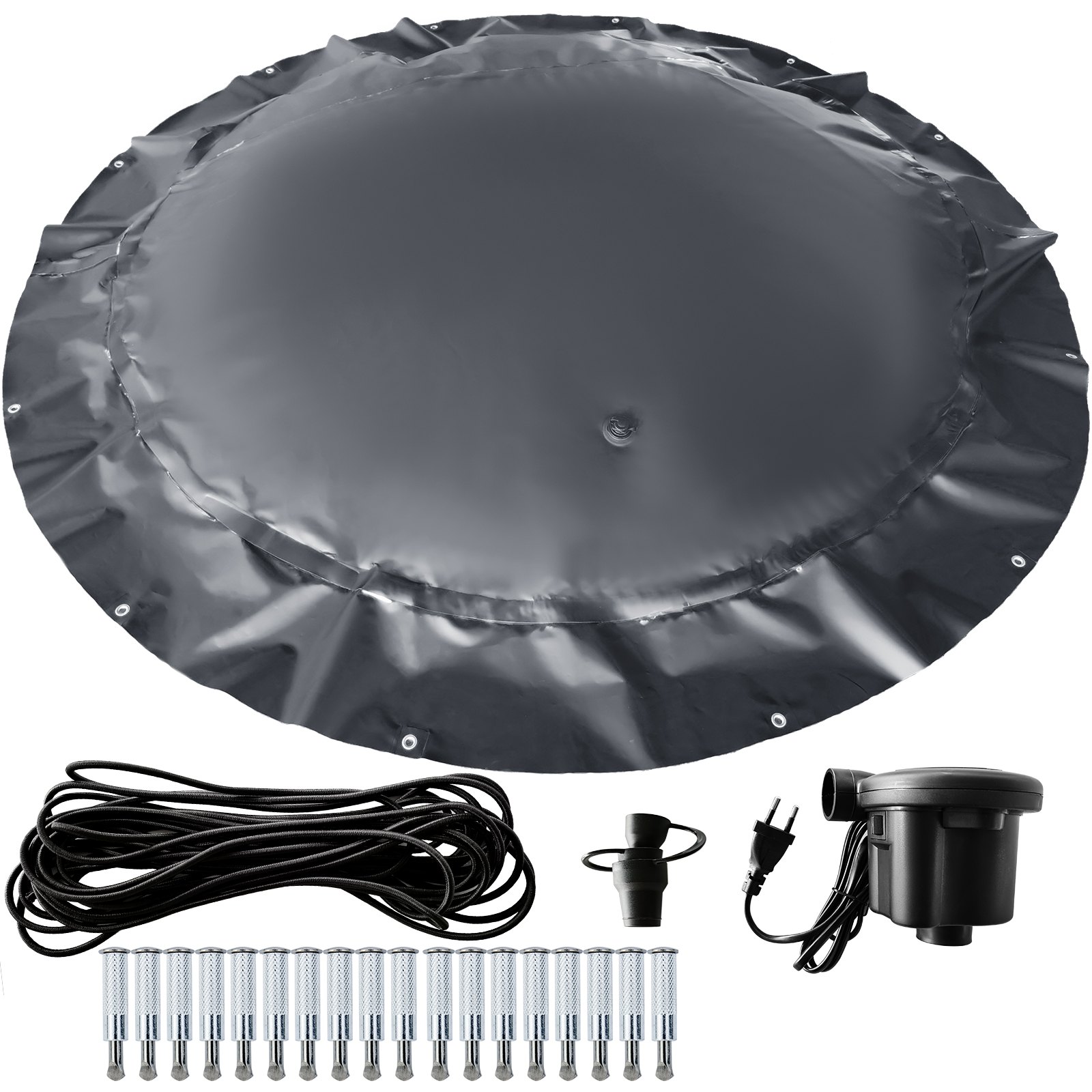 Vevor Diametro 3m Copertura Per Piscina In Pvc Copri Piscina In Pompa Elettrica