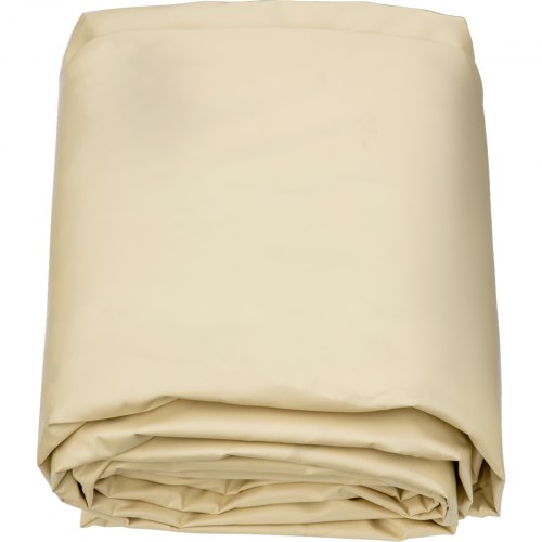 VEVOR Copertura di Sicurezza per Piscina,Telo di Copertura per Piscina Rettangolare in Polipropilene, Coperchio Rettangolare di Piscina Interrata per Casa Giardino Hotel Ingegneria (Dia 4.5m, Beige)