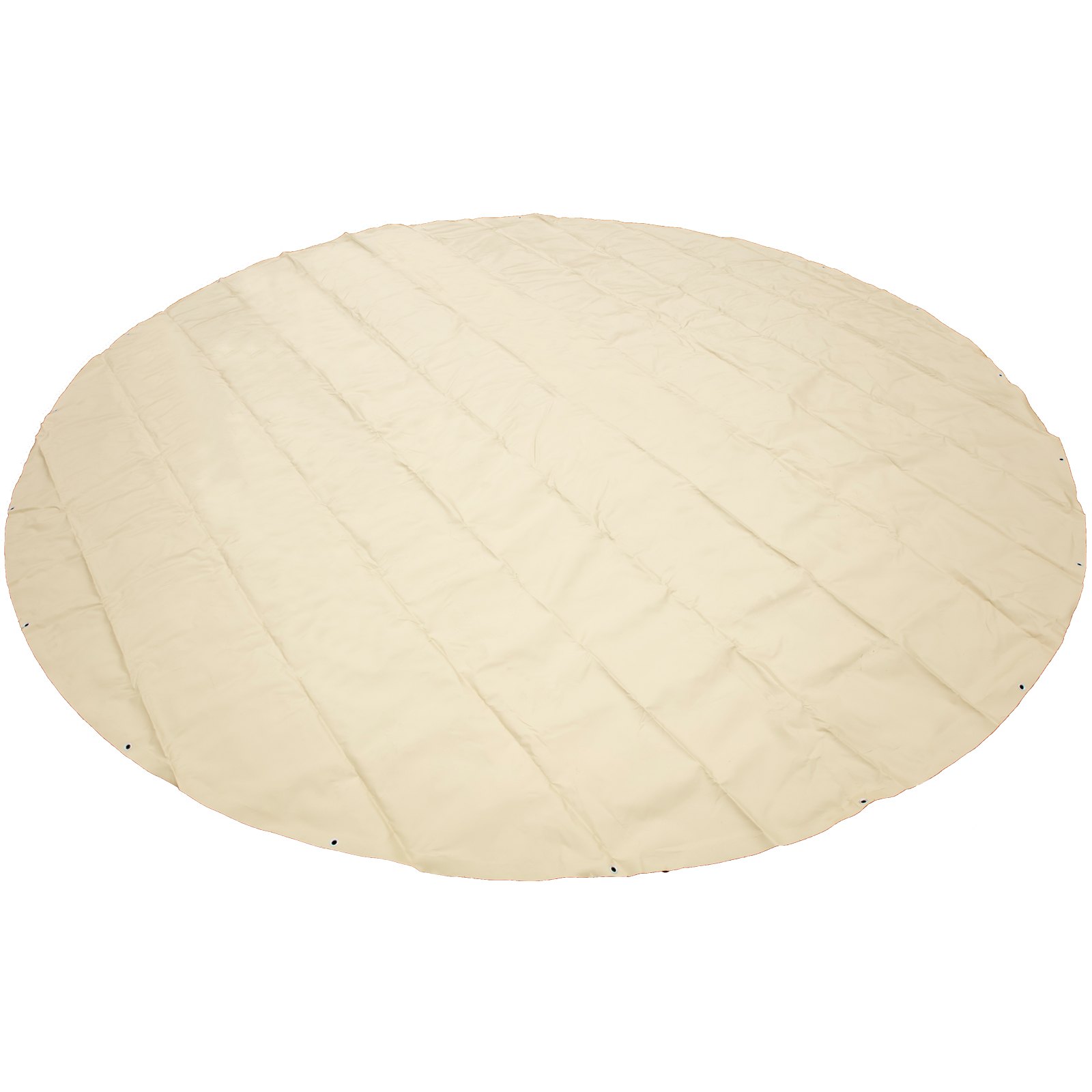 VEVOR Copertura di Sicurezza per Piscina,Telo di Copertura per Piscina Rettangolare in Polipropilene, Coperchio Rettangolare di Piscina Interrata per Casa Giardino Hotel Ingegneria (Dia 4.5m, Beige)