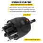 VEVOR Kit sterzo idraulico per barca, Kit sterzo idraulico 300HP Pompa timone, Cilindro, Ruota, Kit di guarnizioni sterzo idraulico per tubo flessibile da 18 piedi, Sistema di sterzo per barca resiste