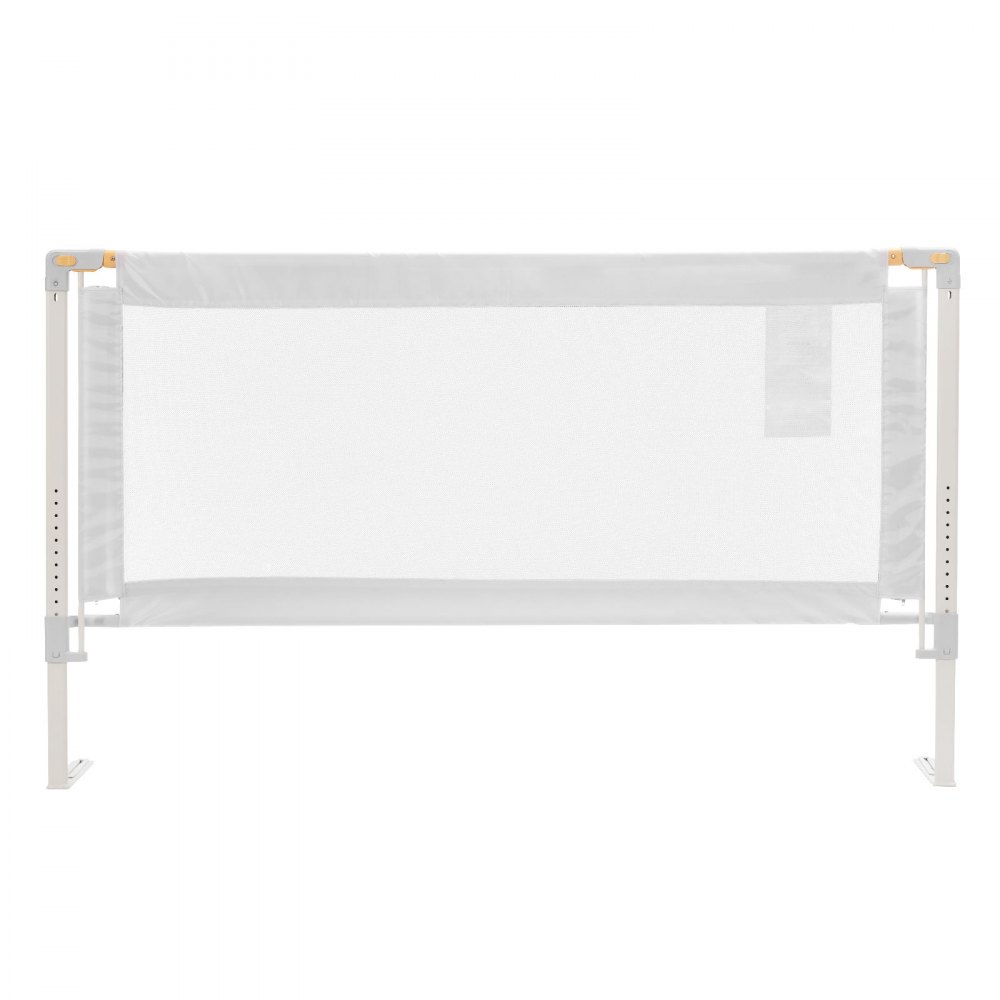 VEVOR Toddler Bed Rail, Kids Beds Guard Rail with Reinforced Iron Pipe and Oxford Cloth, Adjustable Height Bed Side Railing, Portable Guard Bumper Barrier for Crib, Bunk, 1500 x 890 mm, 1 Piece