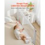 VEVOR Sponda per Letto per Bambini Lunghezza 1,5 m, Barriera Protettiva per Letto per Bambini Neonati con Tubo di Ferro Rinforzato, Tessuto Oxford, Altezza Regolabile 68-89 cm, Barriera per Letto