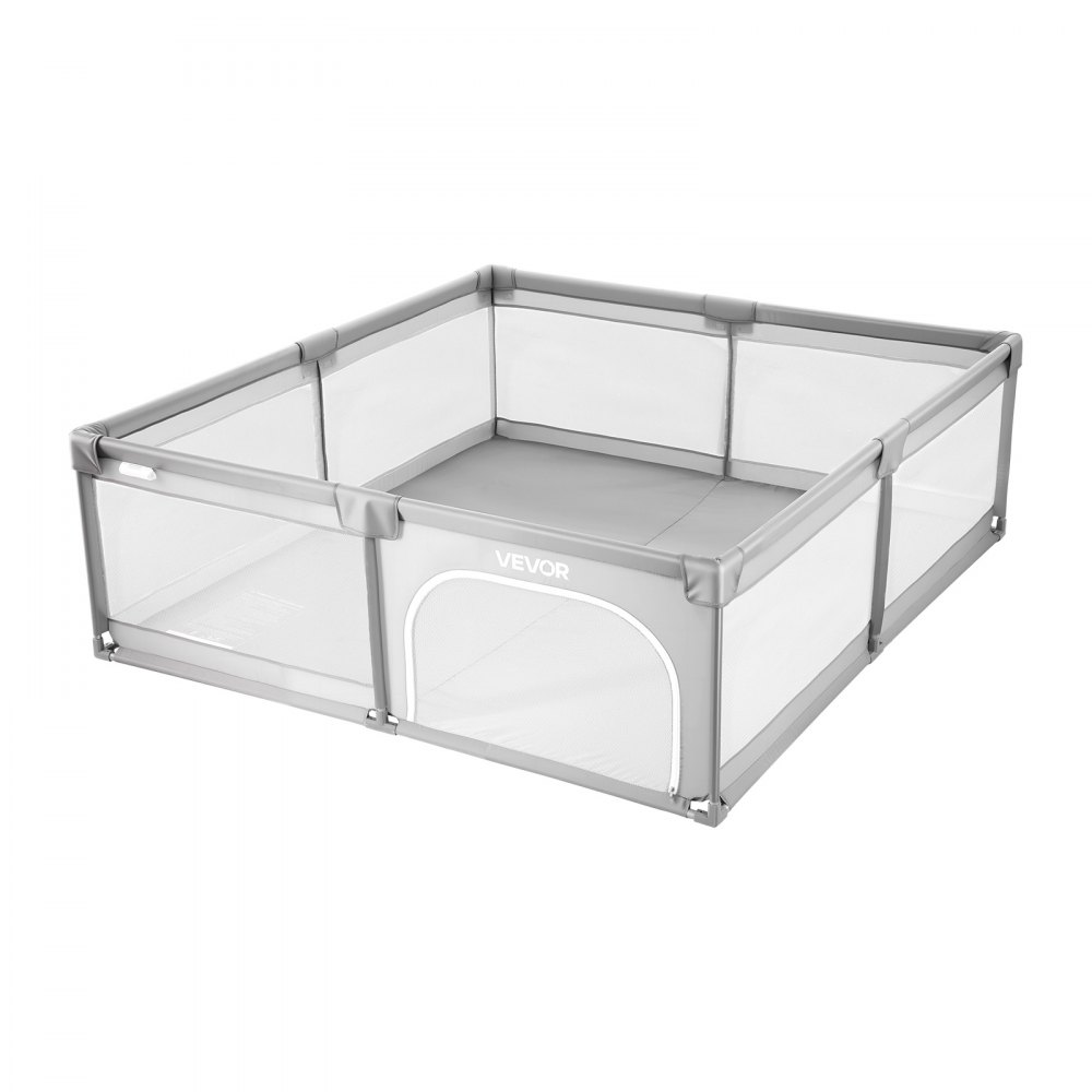 VEVOR Recinto per Bambini, 2000 x 1490 mm per Neonati, Recinto da Interno Esterno, Centro Attività di Sicurezza Senza Fessure con 50 Palline Oceaniche, Porta con Cerniera e Morbida Rete Traspirante