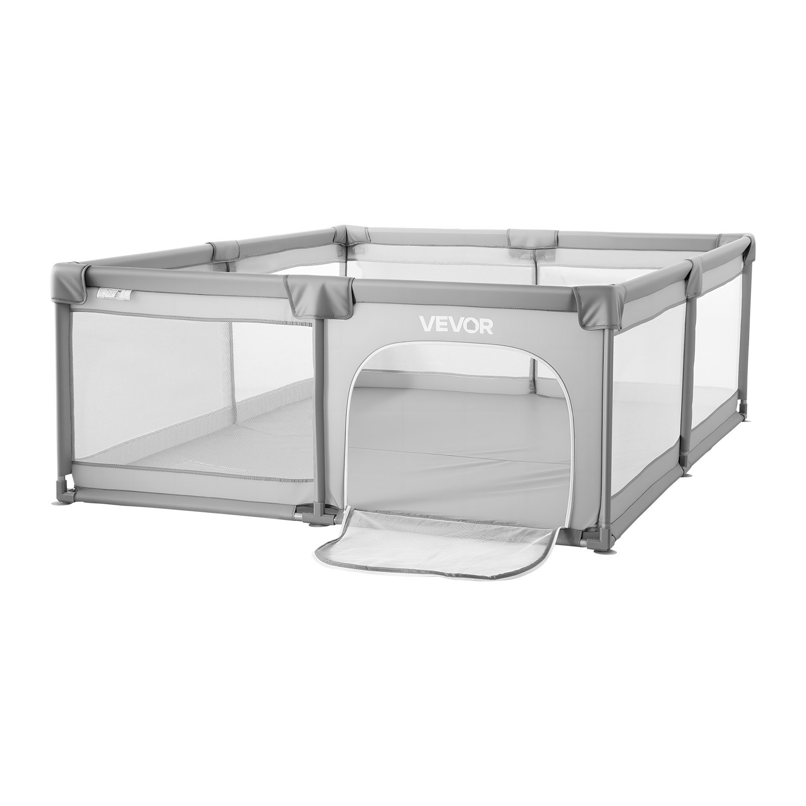 VEVOR Recinto per Bambini, 2000 x 1785 mm per Neonati, Recinto da Interno Esterno, Centro Attività di Sicurezza Senza Fessure con 50 Palline Oceaniche, Porta con Cerniera e Morbida Rete Traspirante