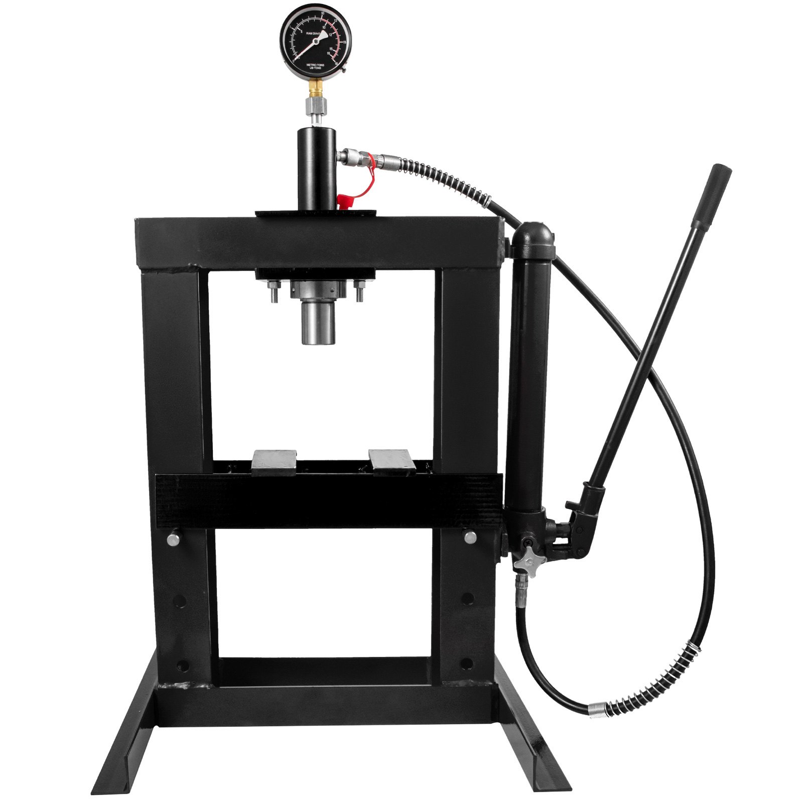 Pressa Idraulica Da 10 Tonnellate Per Officina H-frame Con Piastre Acciaio