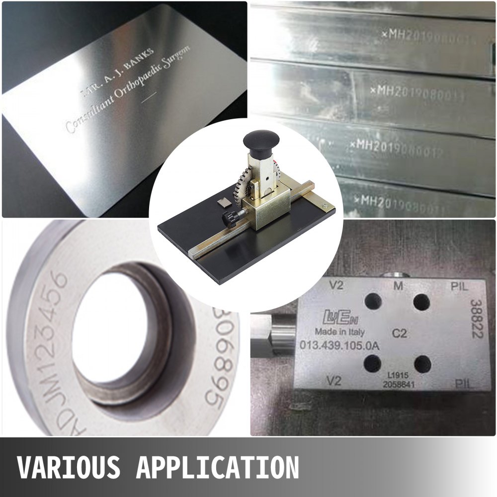 Macchina Per Incisione Manuale Dog Tag Printer 4mm 58-60hv Metal Embosser