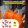 VEVOR Innesti Rapidi 2 Coppie NPT3/8" Accoppiatori Idraulici Connessione Rapida in Acciaio Pressione Max. 4061PSI, Coppia di Attacchi Rapidi Idraulici Valvola a Sfera Pioneer 3/8" 2 Set per Minipala