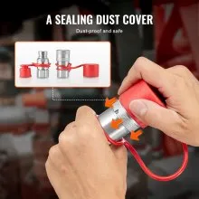 VEVOR Attacchi Idraulici Faccia Piatta 12,7 mm Attacchi per Minipale NPT 1 Paio