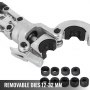 Pinza Crimpatrice Idraulica V12-28 mm a TH 16-32 mm, Tubi Compositi PEX PE-X Crimpare, Pinza per Pressa Idraulica 6T, con Impugnatura Gommata,  per Pressare Rame o Acciaio a profilo a V / TH