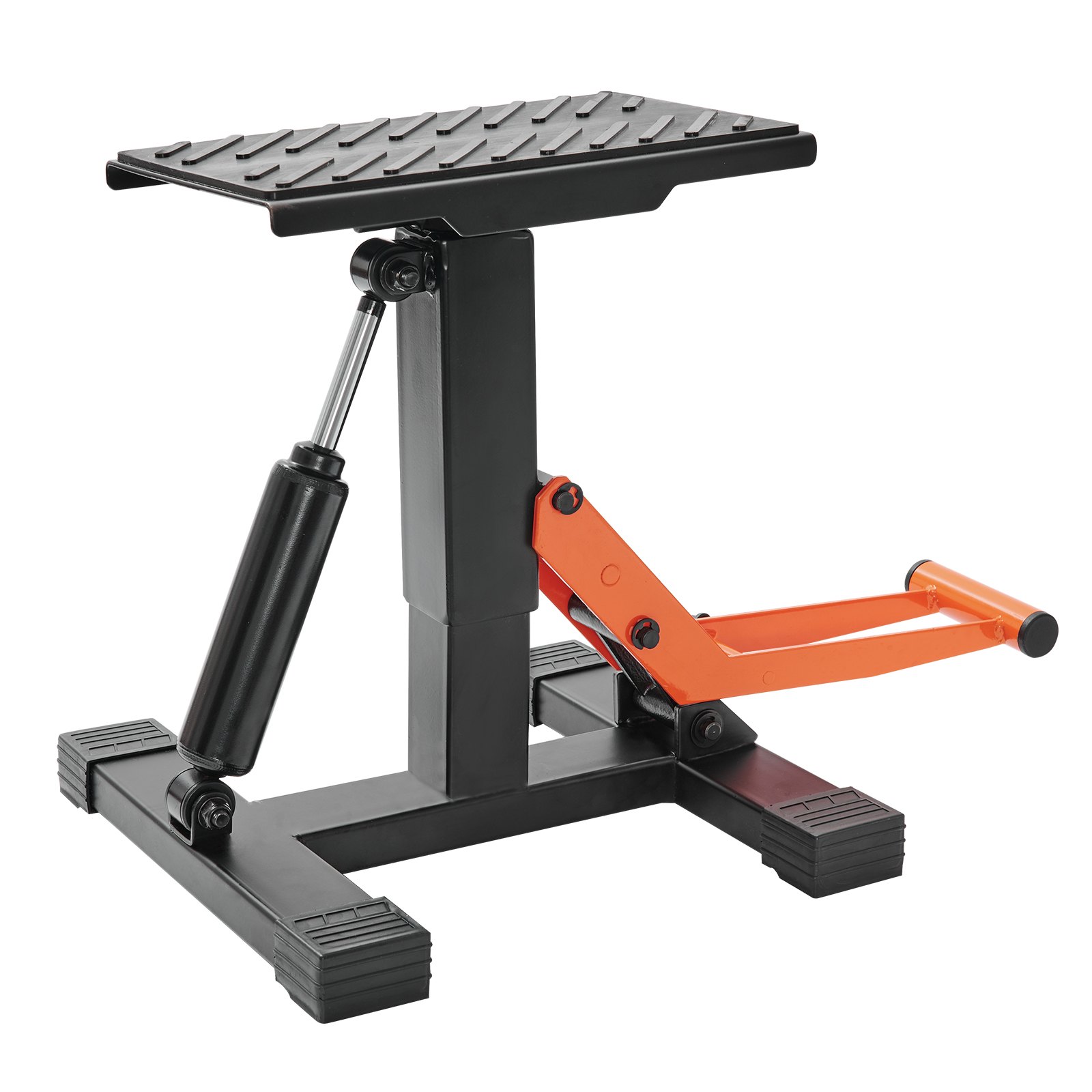 VEVOR Ponte Sollevatore Idraulico per Moto Bici da Officina Capacità Max. 200kg Altezza Regolabile 255 mm-460 mm, Ponte Sollevatore Alzamoto Antiscivolo da Officina per Moto Bici Operazione Idraulica