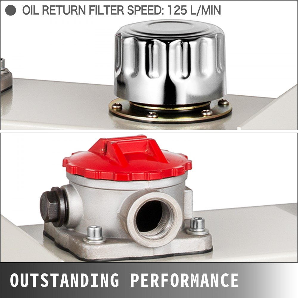 Serbatoio Dell'olio Idraulico Serbatoio Acciaio Olio 15l Bianco Con Termometro