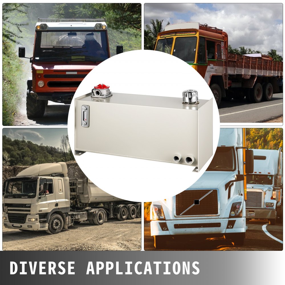 Serbatoio Dell'olio Idraulico 40l Bianco Con Termometro Anticorrosivo Durevole