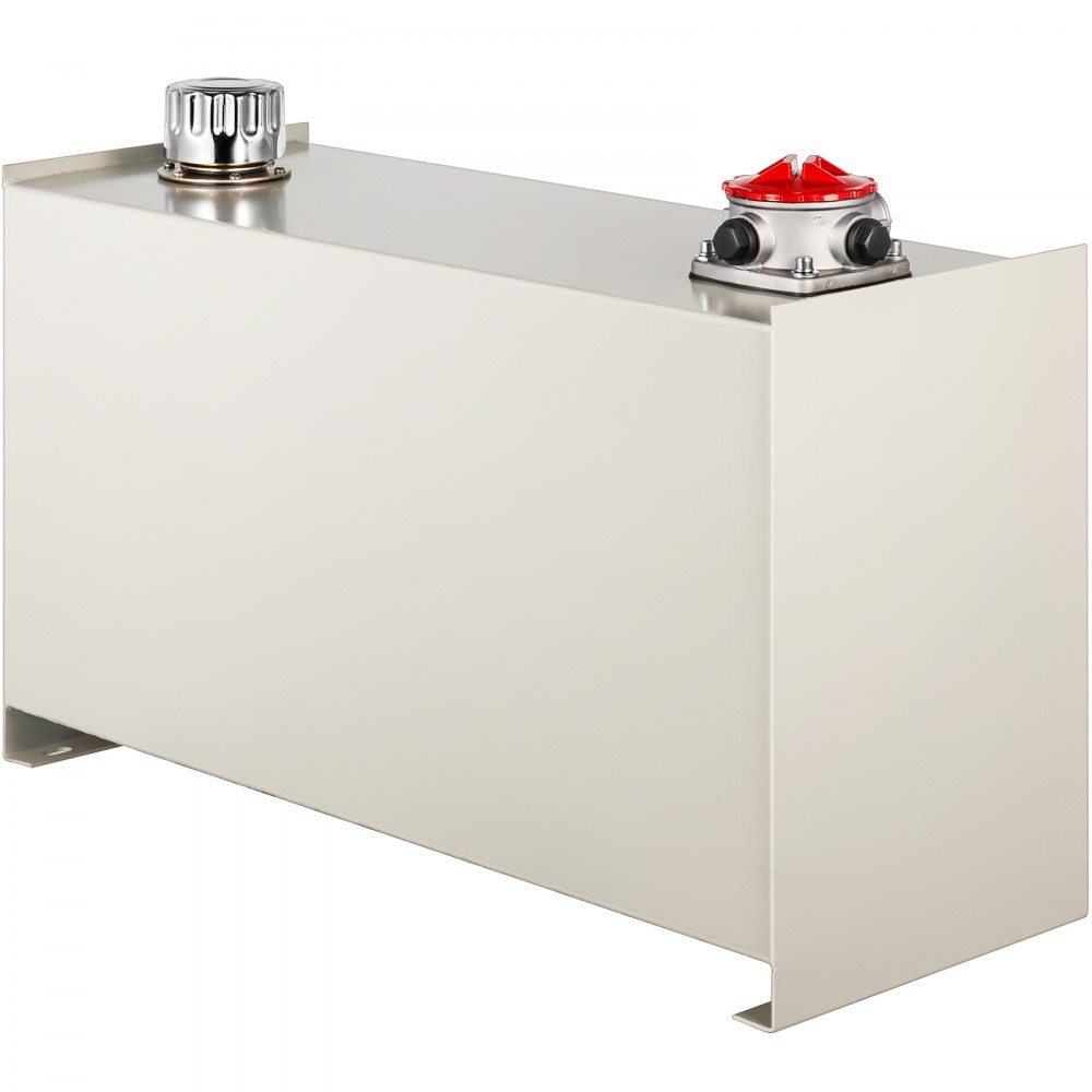 Serbatoio Dell'olio Idraulico Serbatoio Acciaio Olio 50l Bianco Con Termometro