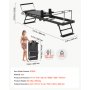VEVOR Pilates Reformer Pieghevole Carico 181kg Lunghezza 1,9m Telaio Ferro Attrezzatura per Allenamento Fisico, Pedana Pilates da Palestra, Esercizio per Forza, Mobilità, Flessibilità, Controllo Corpo
